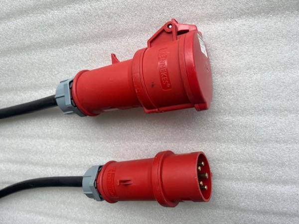 CEE Starkstromkabel 32A H07RN-F 5x6mm² mit MENNEKES Stecker/Kupplung