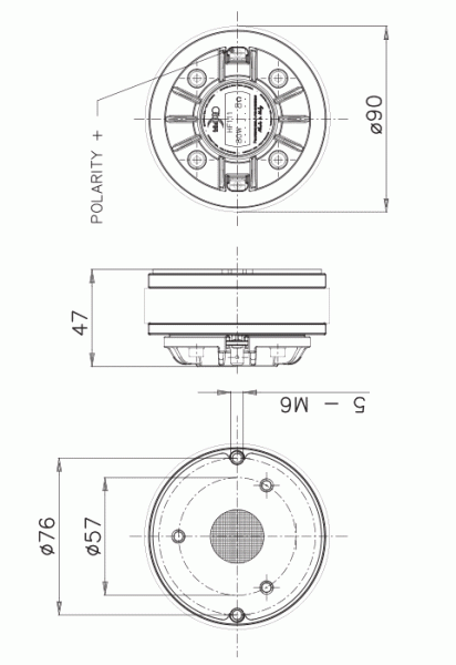 Faital Pro HF111  - 1" Hochtontreiber 40 W 8 Ohm