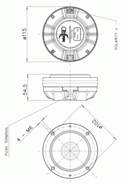 Preview: Faital Pro HF142 - 1,4" Hochtontreiber, 80 W, 8 Ohm Preview: Faital Pro HF142 - 1,4" Hochtontreiber, 80 W, 8 Ohm