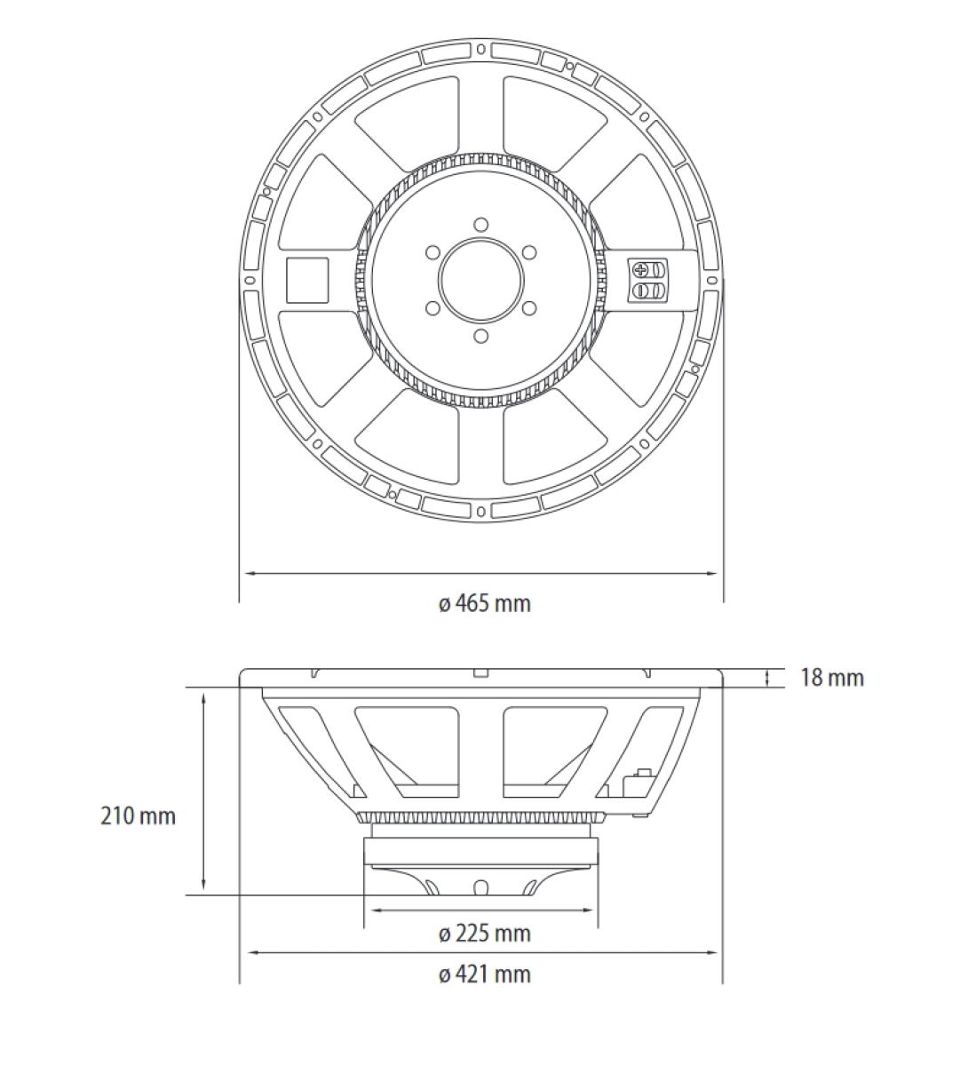 RCF LF18X401 - 18 Zoll Subwoofer